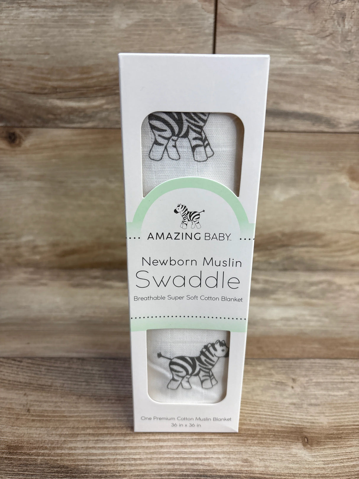 NEW Amazing Baby Zebra Muslin Swaddle Blanket