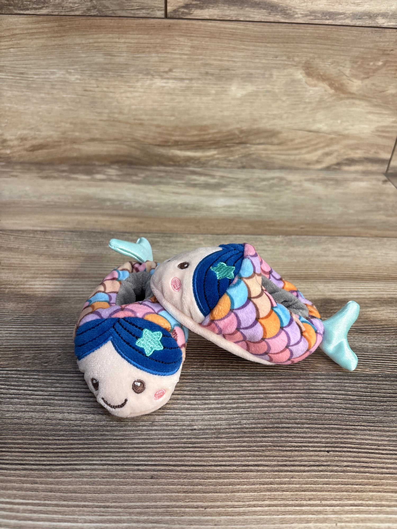 Moon and Stars Baby Mermaid Booties sz 6-18m