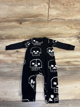 Nununu Skull Print 2Fer Coverall Black sz 12- 18m