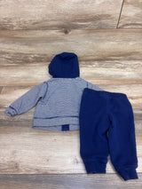 Carter's 2pc Zip-Up Jacket & Pants Set Blue sz 9m