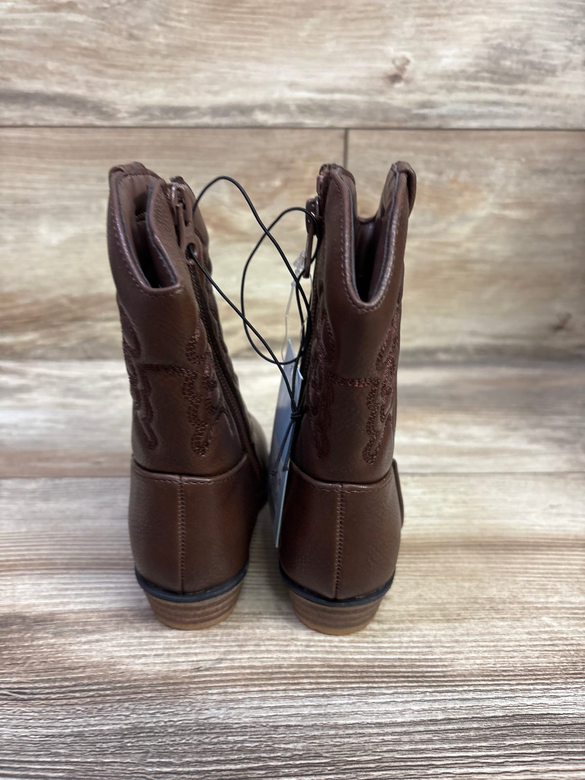 NEW Cat & Jack Memphis Western Boots Brown sz 7c