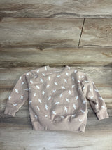 NWOT Easy Peasy Bird Print Sweatshirt Beige sz 5T