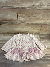 Rare Editions Polka Dot Sweatshirt Dress Beige sz 24m