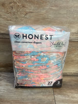 NEW Honest Clean Conscious Diapers Giggly Boo Print Size 3