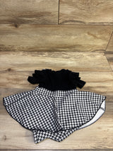 MERSARIPHY Ruffle Sleeve Bodysuit Dress Black sz 6-9m