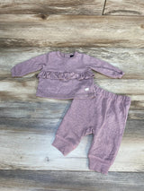 7 For All Mankind 2pc Ruffle Shirt & Pants Pink sz 0-3m