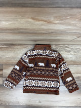 Children's Place 1/4 Zip Fleece Pullover Sweatshirt Brown sz 4T