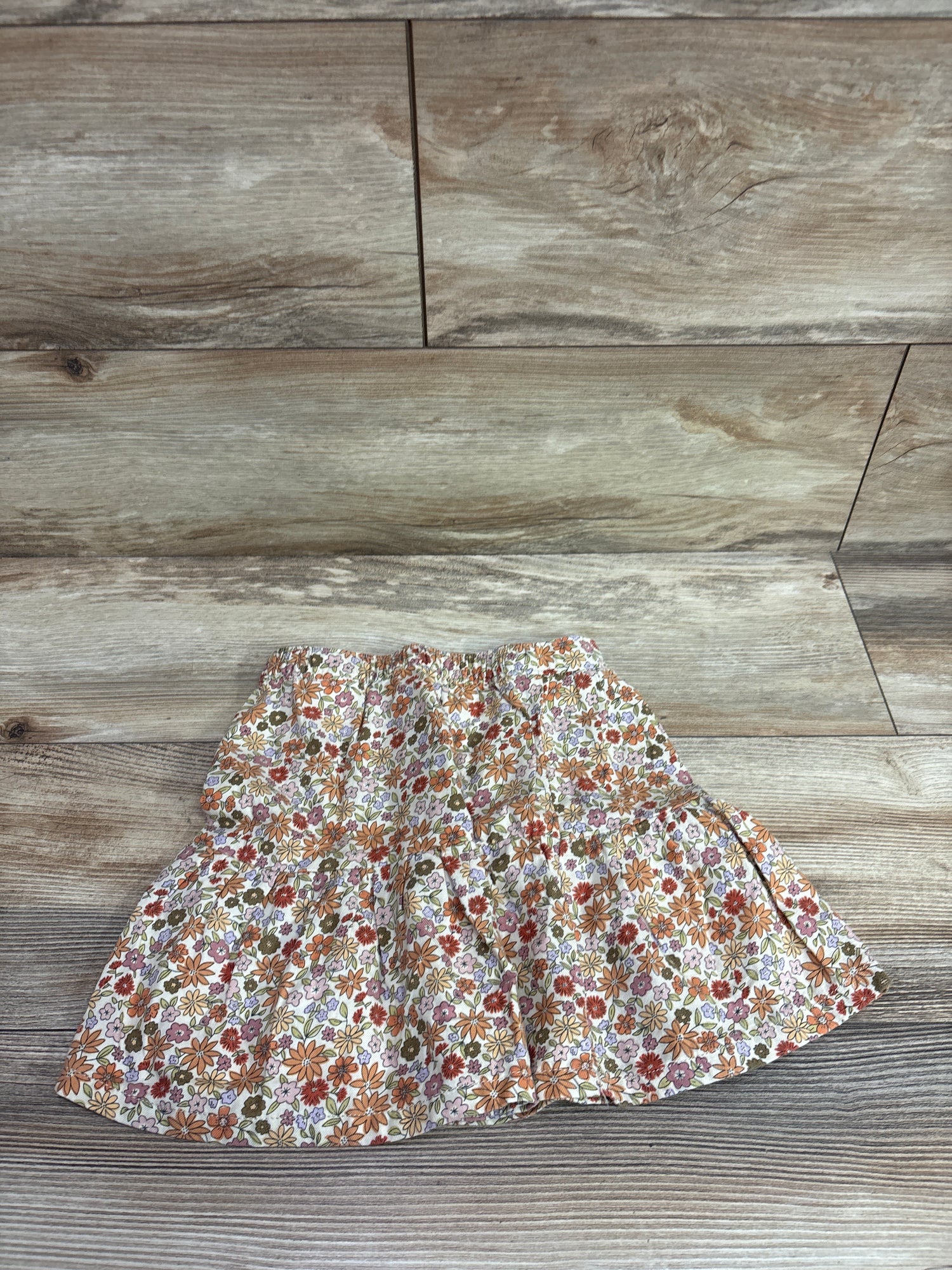 Little Co. Floral Pleated Skirt Ivory sz 3T