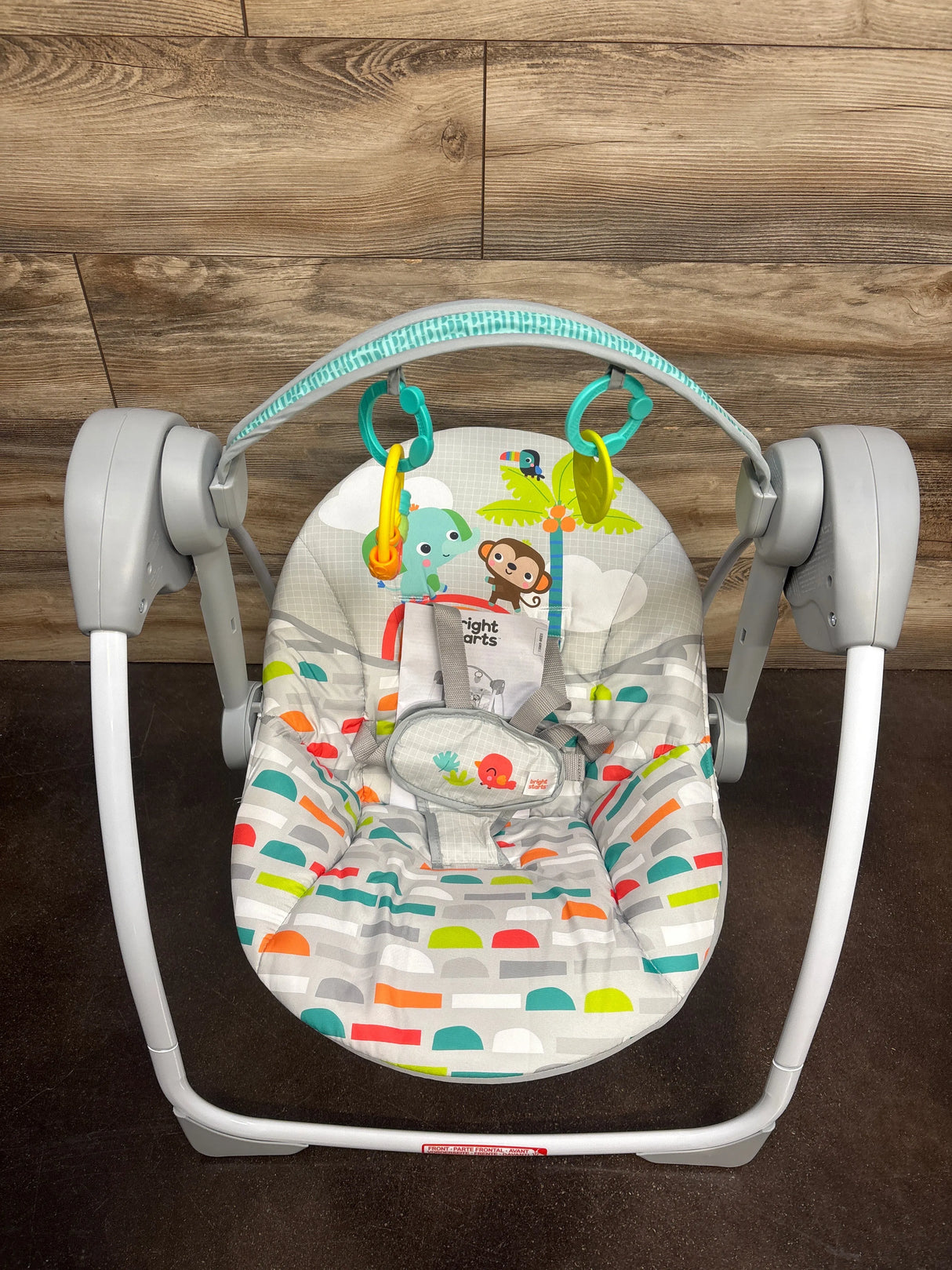 NEW Bright Starts Playful Paradise Portable Compact Baby Swing - Me n Mommy To Be