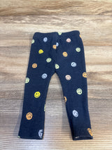 Old Navy Ribbed Smiley Face Leggings navy sz 3-6m
