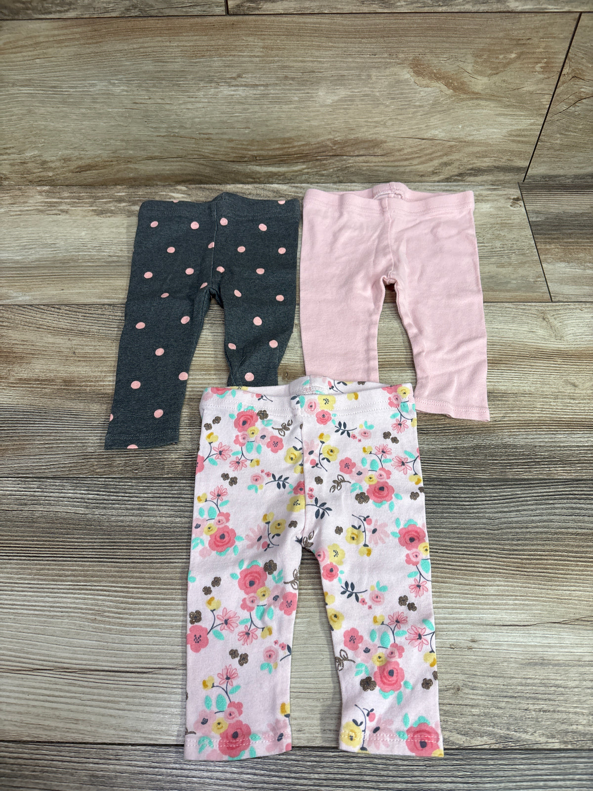 Gerber 3pk Pants Pink sz 0-3m