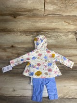 NEW Just One You Floral Hooded Jacket Set White sz Newborn