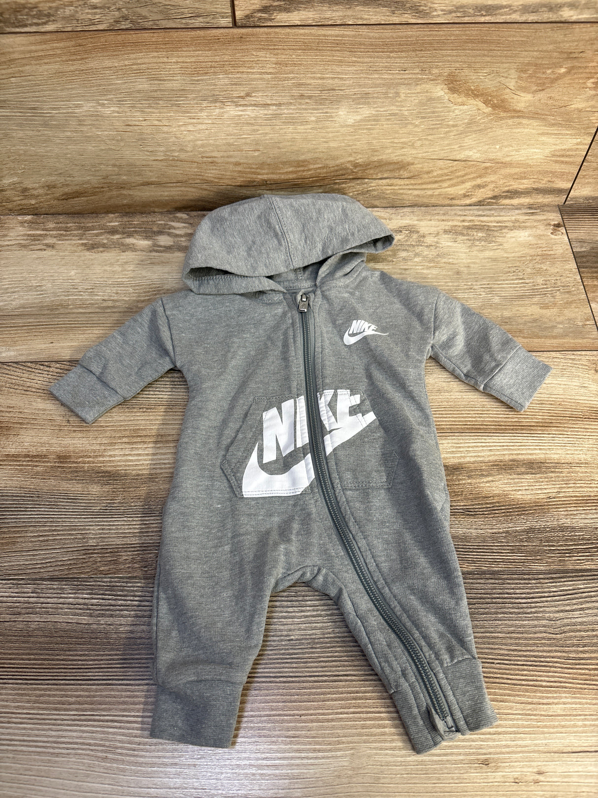 Nike Hooded Coverall Grey sz Newborn