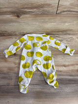 Carter's Apple Print Sleeper Grey sz Newborn