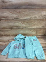 Baby Gap 2pc Zip-Up Sweatshirt & Joggers Set Blue sz 2T