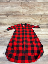 Carter's Plaid Blanket Sleep Sack Red sz 3-6m