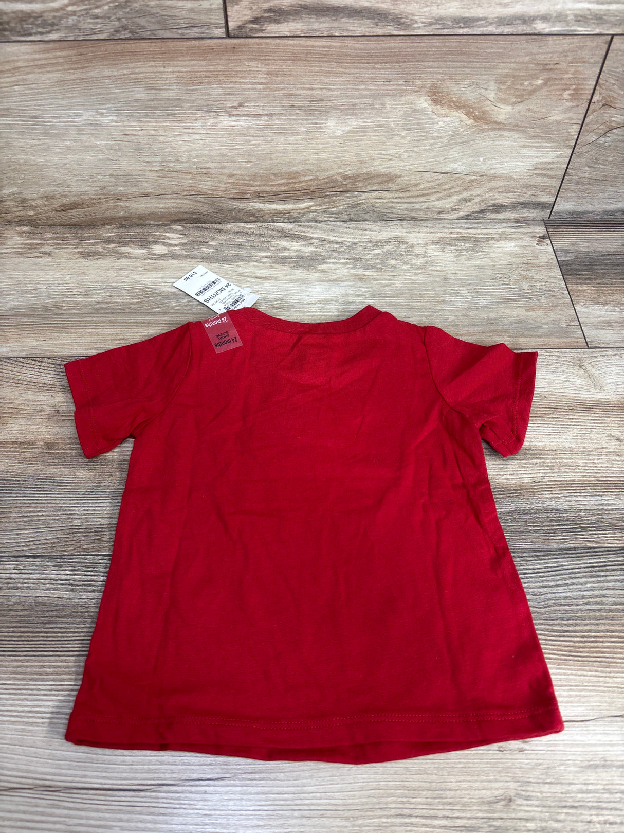 NEW First Impressions Christmas Tree Shirt Red sz 24m