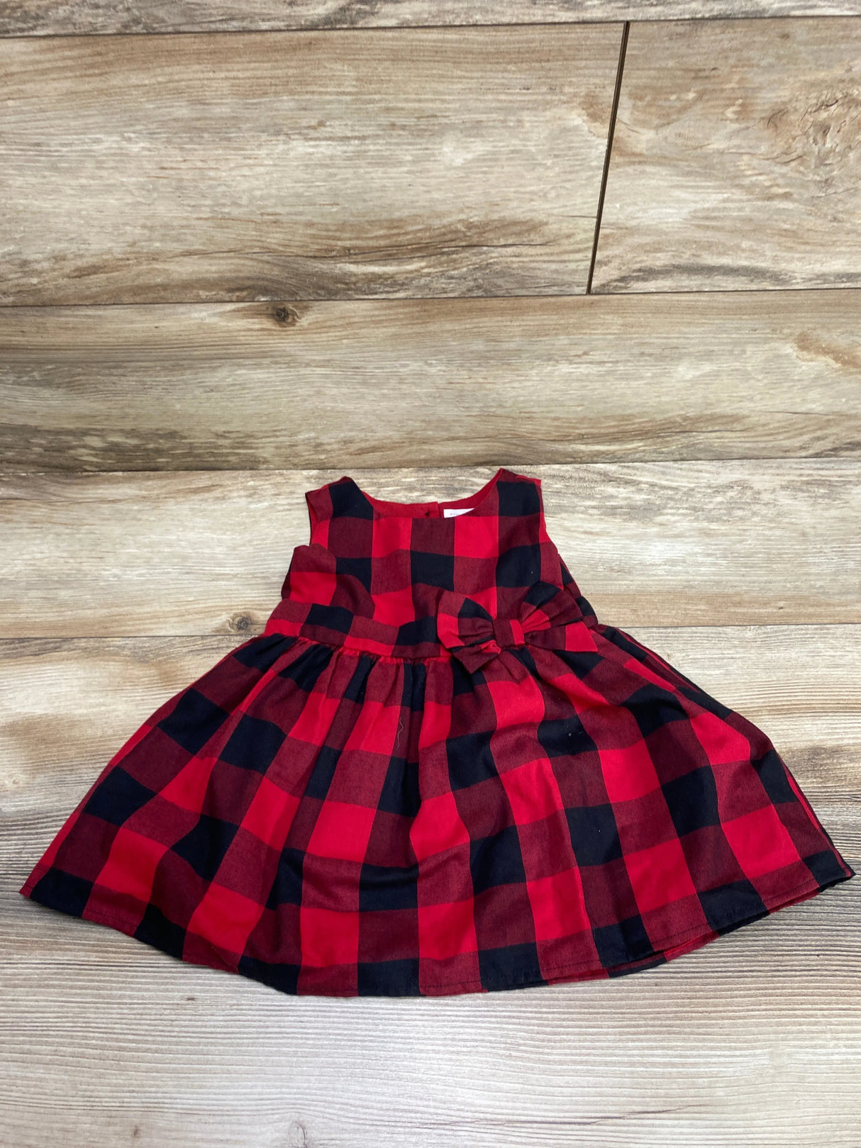 Children's Place Buffalo Plaid Dress Red sz 18-24m