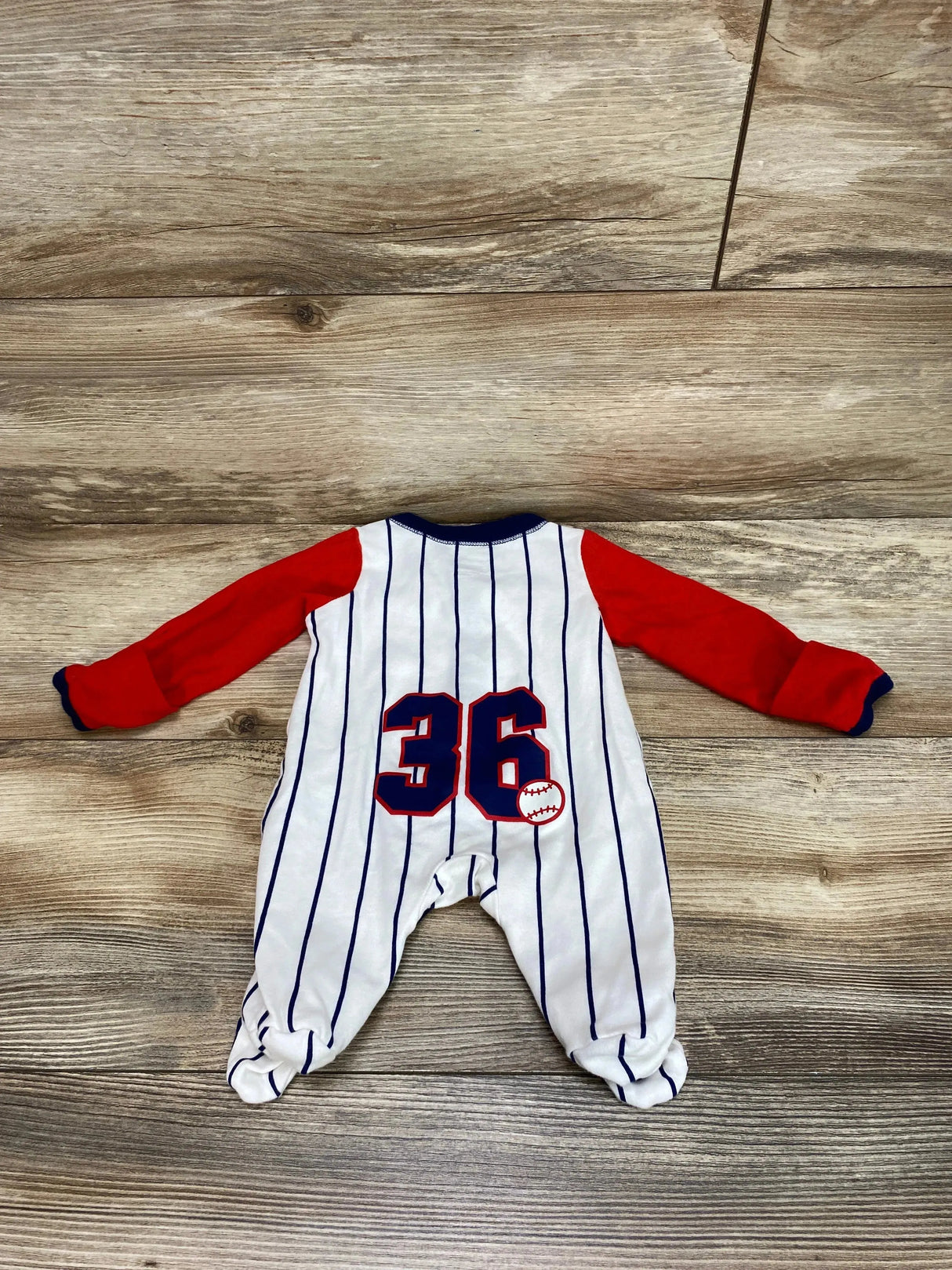 Carter's Baseball Sleeper Red sz Newborn