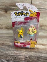 NEW Pokemon Pikachu & Alcremie Mini Figures 2pk Valentine Edition