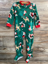 Carter's Santa Blanket Sleeper Green sz 3T