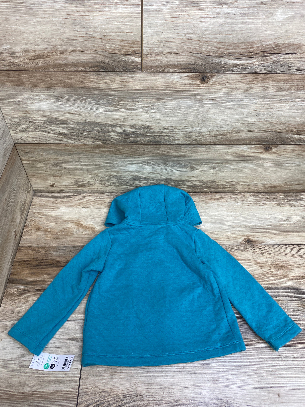NEW Carter's Hooded Full Zip Jacket Teal sz 24m