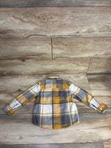 OshKosh Plaid Button Up Shirt Yellow sz 3T