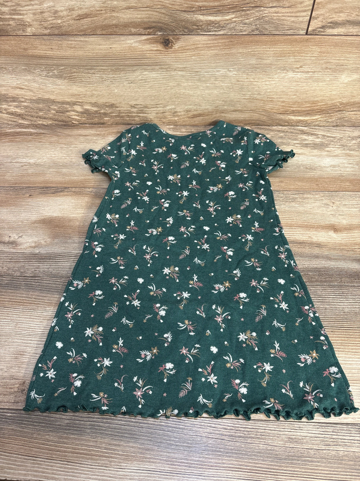 Art Class Floral Dress Green sz 5T - Me n Mommy To Be