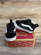 Vans Old Skool 'Black White' Crib Shoes sz 1c