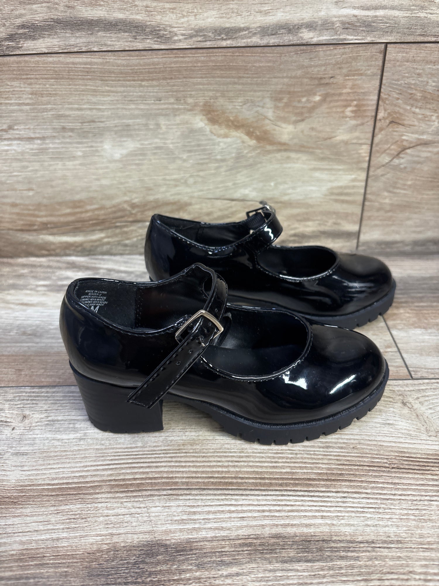 Soda Boxer Mary Jane Chunky Block Heel Black sz 11c