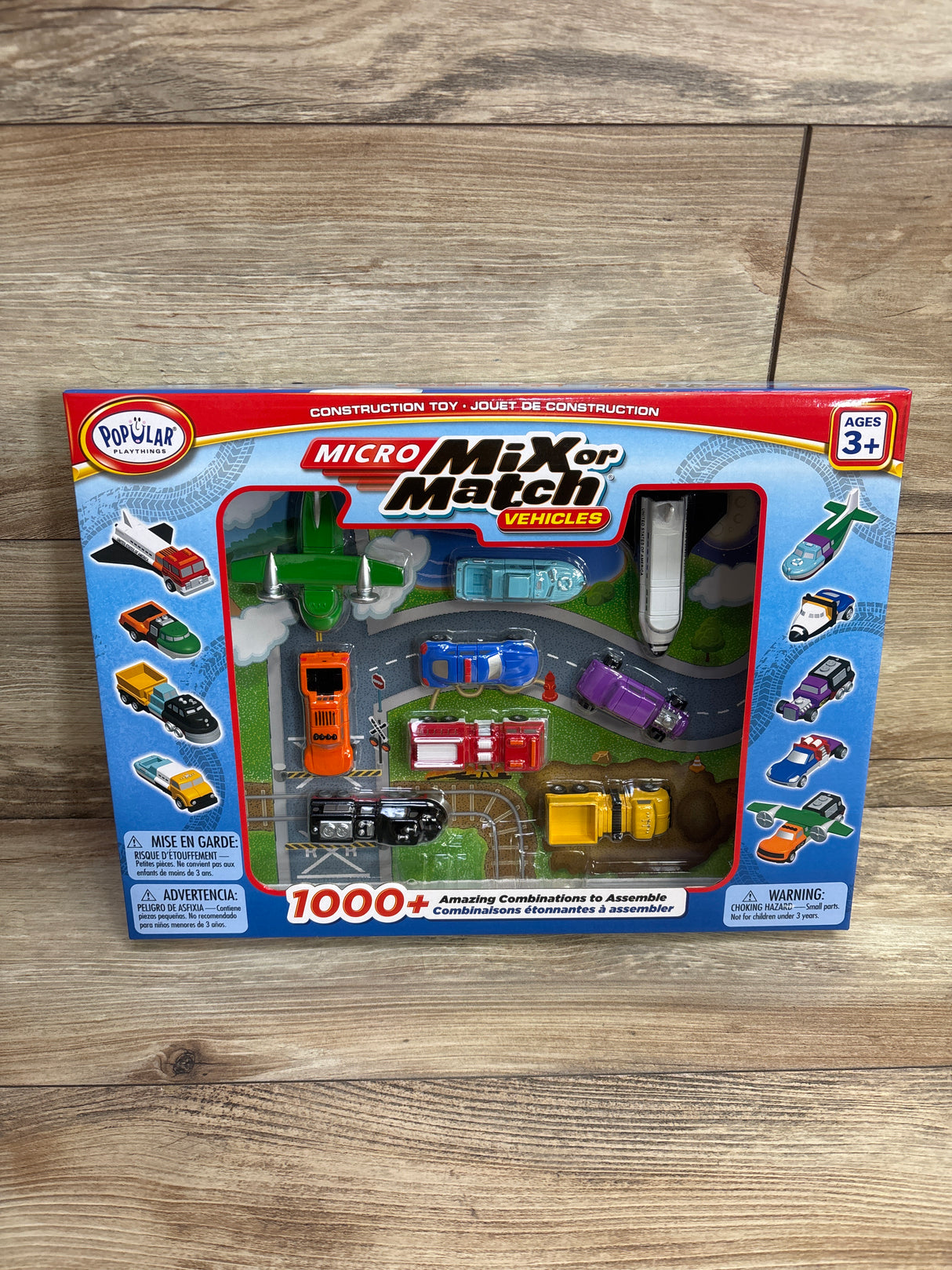 NEW Popular Playthings Micro Mix or Match Vehicles Playset