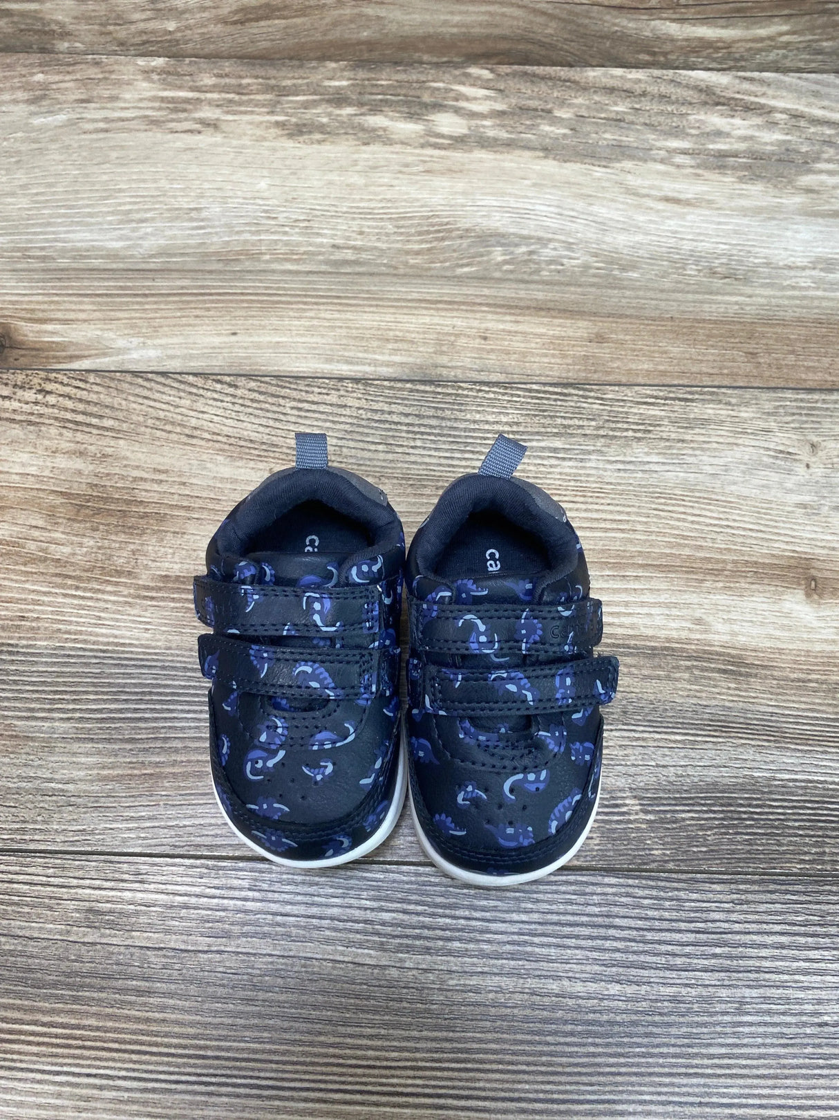 Carter's Every Step Dino Double Velcro Sneakers sz 3.5c - Me 'n Mommy To Be