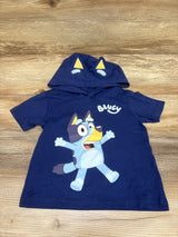 Bluey Hooded Shirt Blue sz 2T