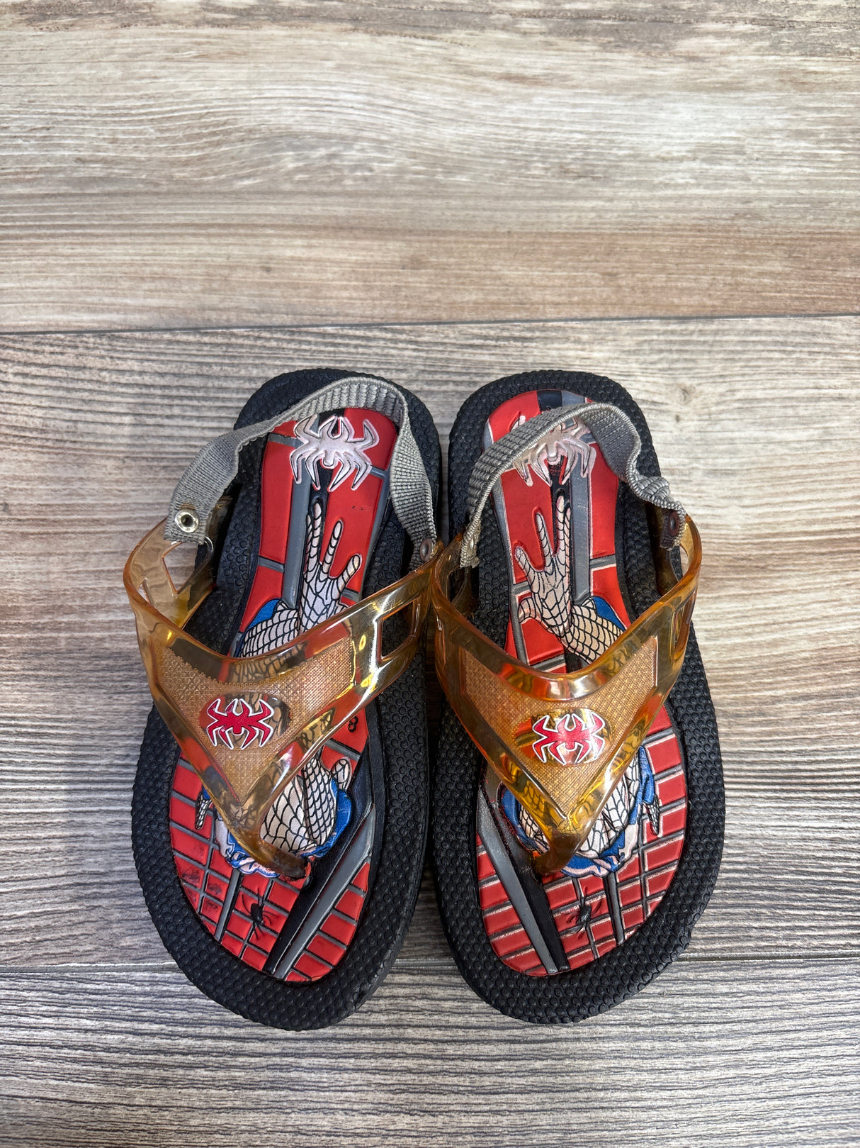Marvel Spider-Man Sandals Black sz 8/9c