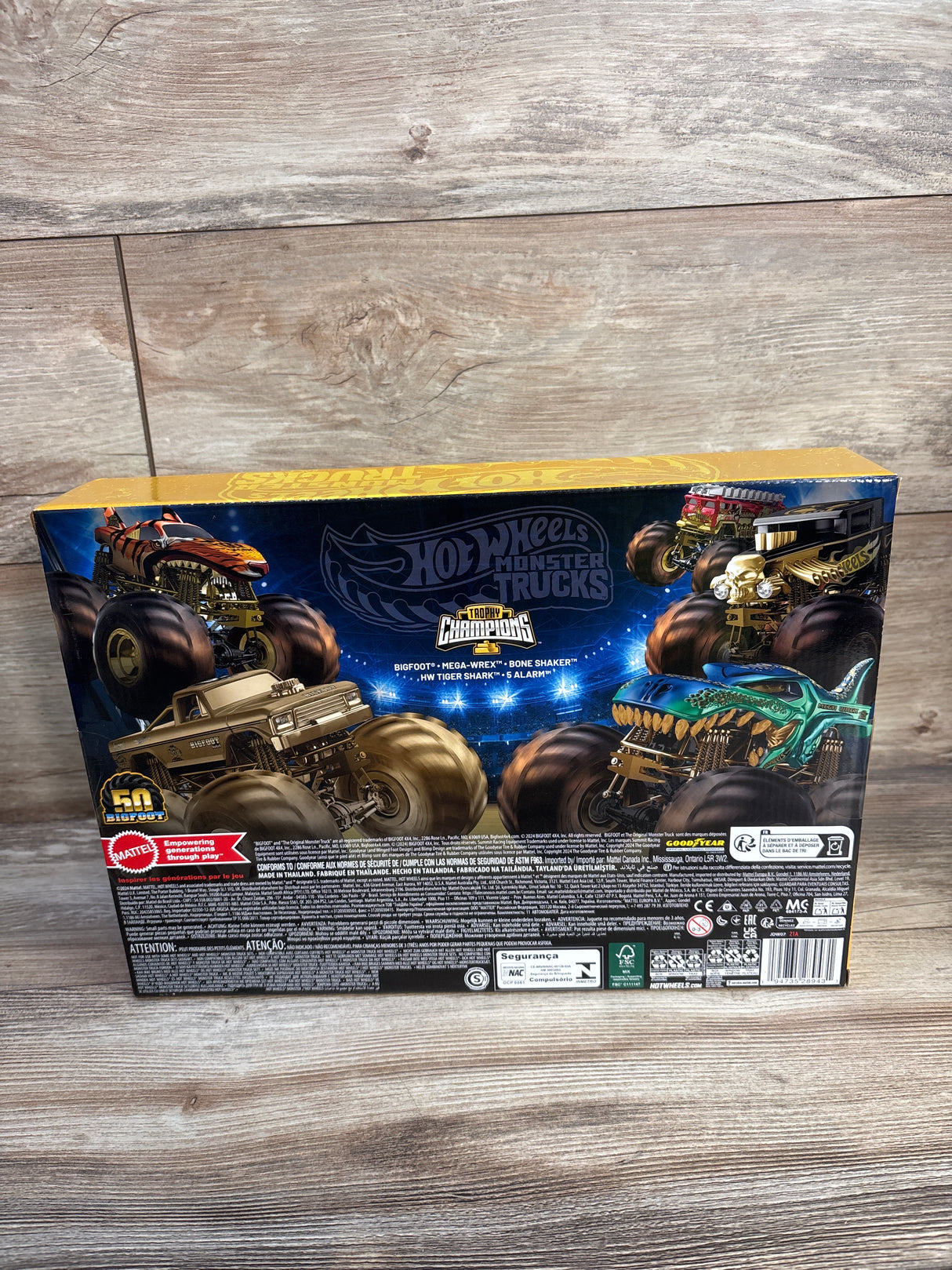 NEW Hot Wheels Monster Trucks Trophy Champions Collection