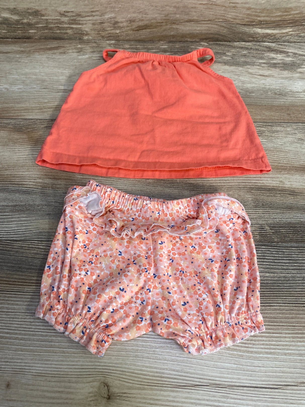 Just One You 2pc Sleeveless Top & Shorts Pink sz 6m