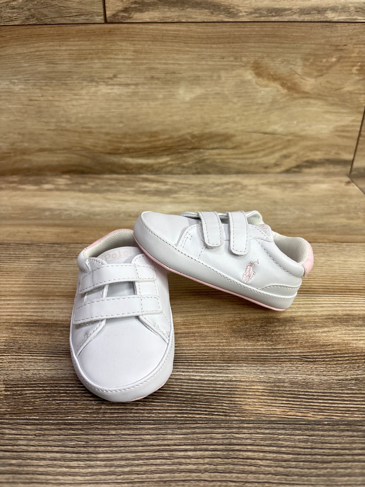 Polo Ralph Lauren Heritage Court II Ez Crib Sneakers White sz 4c
