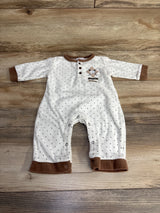 Rene Rofe Polka Dot Cord Little Man Coverall White sz 6-9m