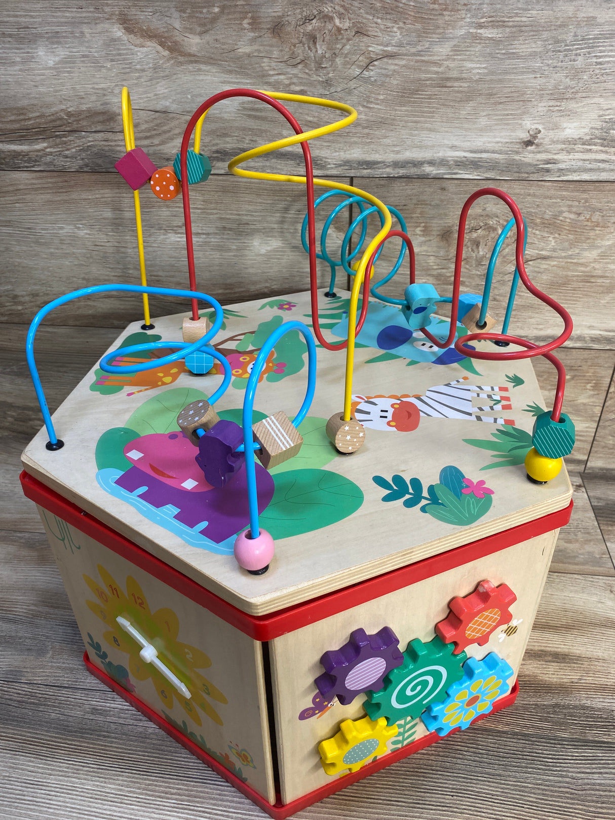 Top Bright 7-in-1 Wooden Activity Cube Toy