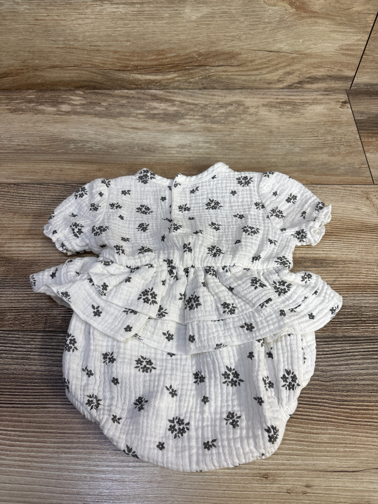 Rz By Rachel Zoe Gauze Bodysuit Dress White sz 0/3m