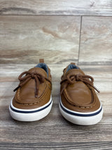 Old Navy Faux-Leather Boat Shoes Cognac sz 7c
