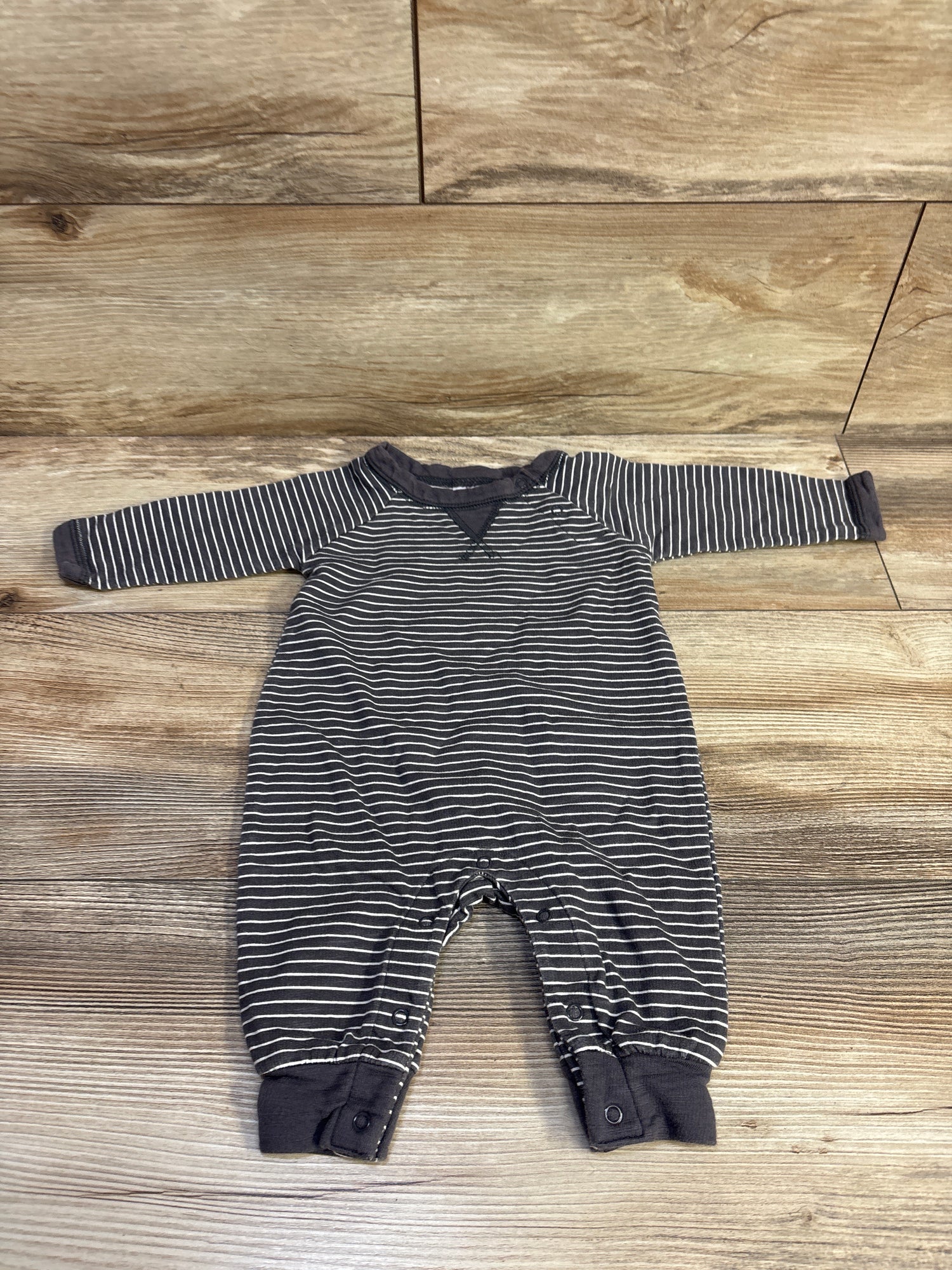 Geber Striped Coverall Grey sz 0-3m