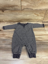 Geber Striped Coverall Grey sz 0-3m