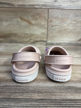 Crocs Classic Clogs w/ Flower Jibbitz Pink sz 5c