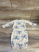 Carter's Panda Print Sleep Gown Ivory sz 3m