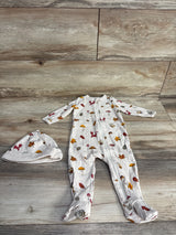 Focus Kids 2pc Ribbed Sleeper & Hat Set sz 6m