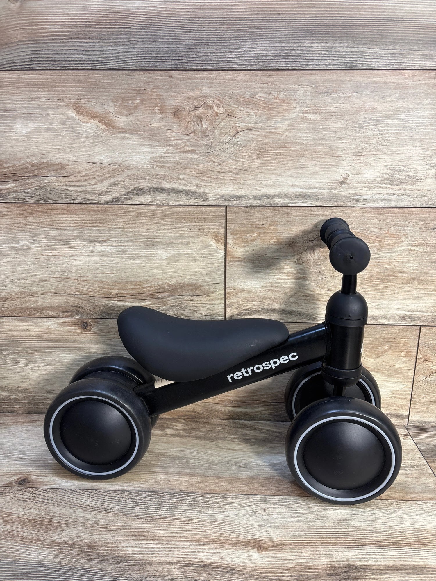 RetroSpec Cricket Baby Walker Balance Bike in Black