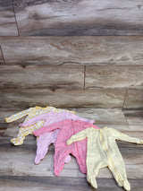 Gerber 4pk Sleep 'N Play Sleepers Yellow/Pink sz Newborn