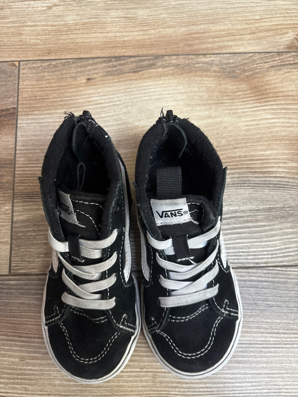 Vans Sk8-Hi Zip Shoes, Black sz 8c