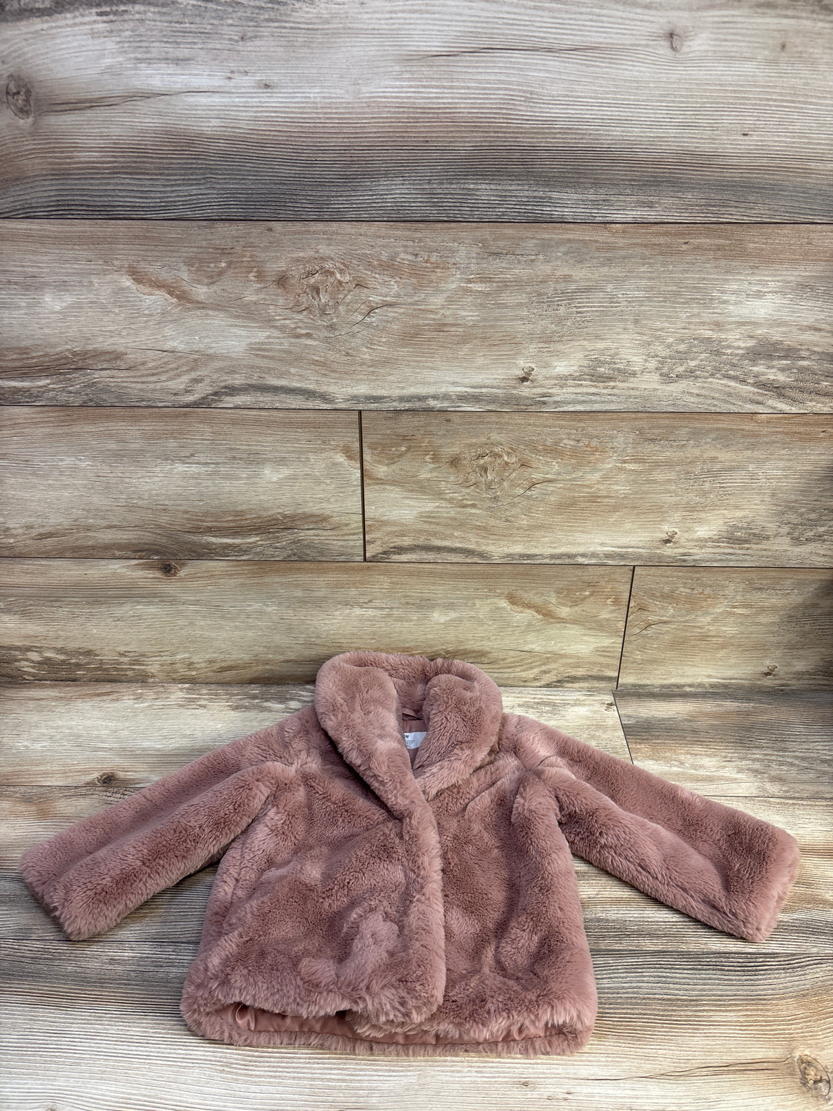 H&M Faux Fur Coat Pink sz 2T